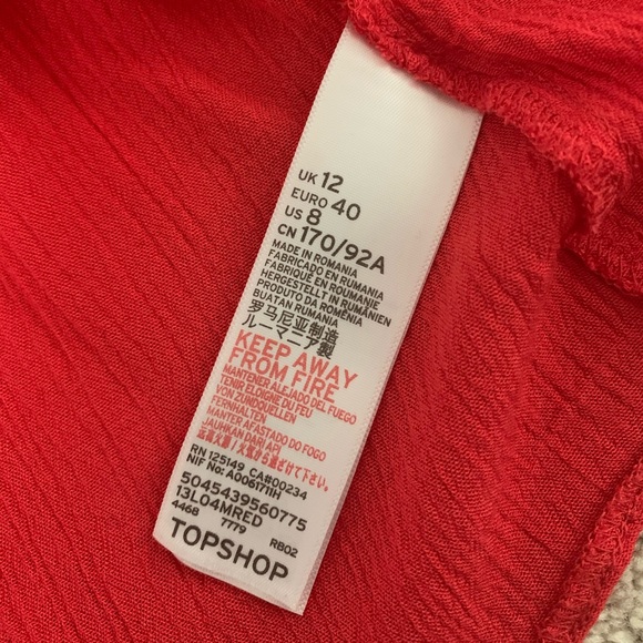 TOPSHOP Ruffle Sleeve Blouse - Picture 8 of 12